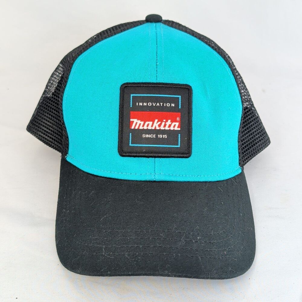 Makita Trucker Hat Snapback Cap Teal Black Mesh Back Power Tools Promo Logo Patc